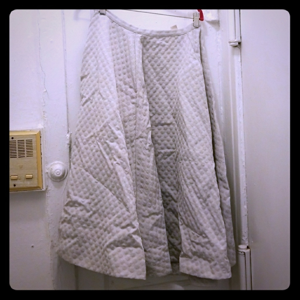 Gray A-line skirt